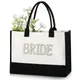 Bride to be Canvas Tote Bag beach pool wedding engagement Bachelorette hen Party Bridal Shower