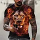 Lion Wolf Graphic T Shirts for Men Cool Designs 3D Fierce Tiger Printed T-shirt Womens Clothing
