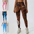 Darc Leggins da donna Tie Dye allenamento invernale donna palestra abbigliamento Fitness collant