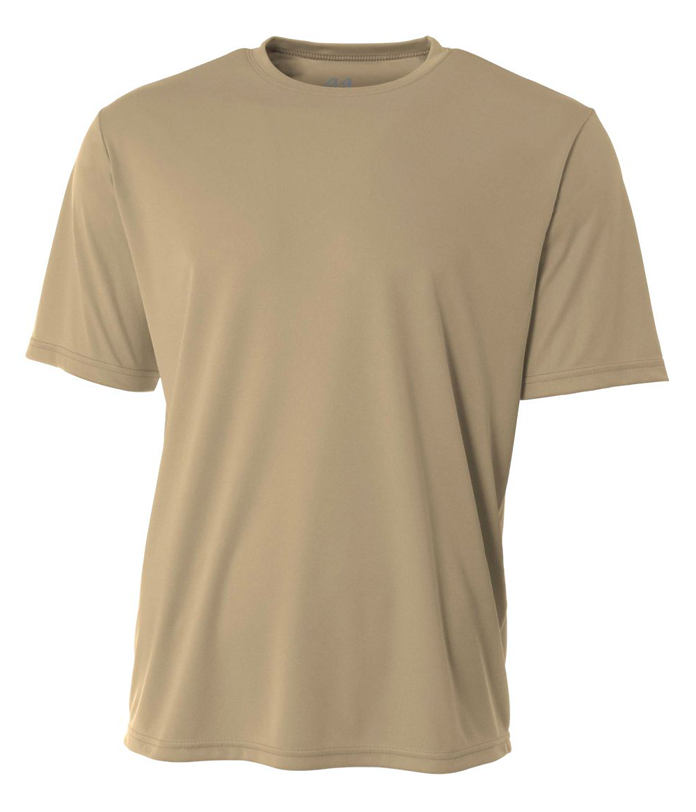 A4 NB3142 Youth Cooling Performance Crew T-Shirt in Sand size XL | Polyester A4NB3142