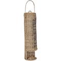 Porta carta igienica in rattan naturale struttura in metallo con maniglia 65 cm Akaba - Naturale