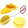 gusci di taco croccanti e croccanti con macchina per taco in acciaio inossidabile e pinze per friggitrice per tortilla - gadget da cucina per una cucina facile e sana