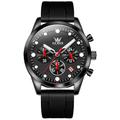 2024 New Olevs Brand Men'S Watches Chronograph Calendar 24-Hour Indication Quartz Watch Three Eyes Six Hands Waterproof Sports Men'S Wristwatch
