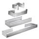 Bathroom Hardware Accessory Set Self-adhesive 304 Stainless Steel Include Robe Hook, Towel Bar, Towel Holder and Toilet Paper Holder Silver 1or3or4 pcs