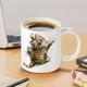 3D Print Kittens Hole In A Wall Mug, Ceramic Coffee Cat Mug 3D Novelty Cat Mugs Cat Lovers Coffee Mug Cat Club Cup White Ceramic Mug Gifts For Men Women