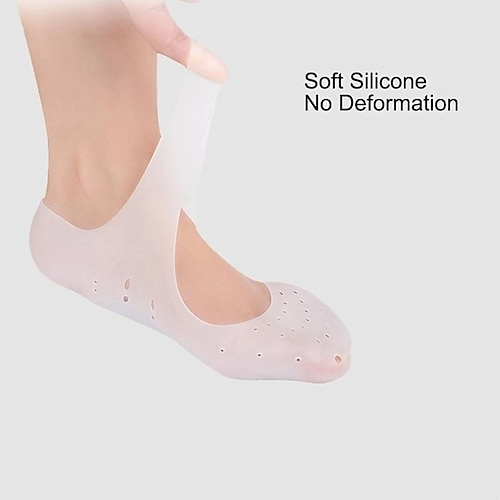 Fußschmerzen lindern Druck sofort mit wiederverwendbaren Silikonsocken – perfekt für Männer Frauen Image