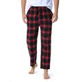 Men's Pajama Pants Lounge Pants Plaid Stylish Classic Comfort Home Cotton Blend Flannel Comfort Breathable Soft Pocket Drawstring Elastic Waist Fall Spring Red Blue