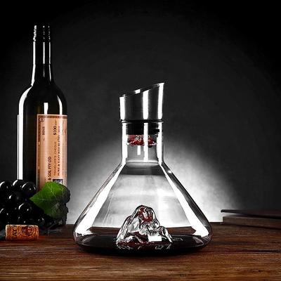 Iceberg Waterfall Quick Red Wine Decanter Hip Jug European Creative Crystal Glass Filter Wine Dispenser