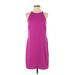 Banana Republic Casual Dress - Shift: Purple Solid Dresses - Women's Size 2