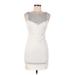 Trafaluc by Zara Casual Dress - Bodycon: Ivory Dresses - Women's Size Medium