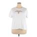 Forever 21 Short Sleeve T-Shirt: White Tops - Women's Size 3X