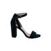 Botkier Heels: Teal Print Shoes - Women's Size 9 1/2 - Open Toe