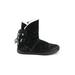 Koolaburra by UGG Boots: Winter Boots Wedge Bohemian Black Solid Shoes - Women's Size 9 - Round Toe