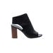 Vince. Heels: Black Print Shoes - Women's Size 6 1/2 - Peep Toe