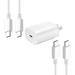 Original Samsung Galaxy Z Fold3 Super Fast Charger USB Type C Kit PD 25W Type C Wall Charger and 2x USB C to USB C Fast Charging Cable [ 3ft & 6ft ] - White
