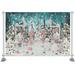 Winter Snowy Backdrop Baby Kids Portrait Candy Forest Snowflake Christmas Banner Props Child Newborn Photostudio