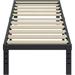 Popular Twin XL Bed Frame 14 Inch High 3 Inches Wide Wood Slats with 2500 Pounds Support for Foam Mattress Heavy Duty Patform Easy Assembly Noise Free