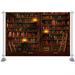 Magic Bookshelf Photography Backdrop Kids Library Study Child Cake Smash Portrait Photo Wood Book Stand Background