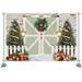 Christmas Wooden Door Photography Backdrop Kids Child Photocall Christmas Trees Gift Boxs Baby Child Photostudio