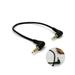 15 Cm AUX Audio Cable Car Cable Extension Cable Exstenchen Cord Tablet Audio Cable Double Elbow Audio Cable