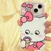 Hello Kittys Phone Cover Kawaii Sanrio Flash Anime Cartoon Lovely Kt Cat Protective Sleeve Iphone 11/12/13/14 Pro Max Case Gifts