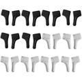 12 Pairs Anti-slip Silicone Ear Grip Hook Eyewear Retainer Holder Eyeglass Temple Tip Eyewear Comfort Replacement Tips for for Glasses (Clear and Black)