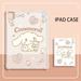 Sanrio Cinnamoroll Case For iPad 10th 7/8/9th Case Air 2 4 5 2022 10.9 Pro 11 Mini 6 5 4 Transparent Airbag Anti-fall Soft Cover