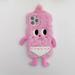 Kawaii Hello Kitty Plush Phone Case for Iphone11 12 14 13 15Promax Winter Plush Embroidered Sanrio Kt Cat Phone Protective Case