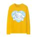 Sanrios Kuromi Cartoon Melody Cinnamoroll Kitty Pochacco T-Shirt Long Sleeve Animation Surrounding Pompom Purin Autumn Clothes