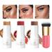 Contour Stick 3 Pcs Highlighter Stick Bronzer Stick Blush Stick Non-Greasy Cream Contour Long Lasting Blush for Cheeks Create a Lightweight Makeup