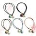 5 Pcs Woman Rubber Band Hair Attachments for Women Jewels Tiara Bands Tie Pearl