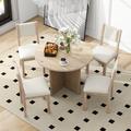 Red Barrel Studio® 5 - Piece Round Dining Table Set (Natural) Wood in Brown | 30 H in | Wayfair 2EA7FE9AD6FA4825A9FB0CDA5A80D149