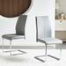 Ivy Bronx Side Chair in Black Faux Leather/Upholstered in Gray | Wayfair 6FEDA43367EC42DC95B595BDD31AD9E7