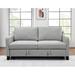 Latitude Run® 69"3 in 1 Convertible Queen Sleeper Sofa Bed, Modern Fabric Loveseat Futon Sofa Couch Linen in Gray | Wayfair