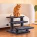 Tucker Murphy Pet™ 15"H Multi-Step Pet Stairs in Black/Brown | 15 H x 15.7 W x 15.7 D in | Wayfair DDB4C1A77E0247D58F04EFA1753BB9C8