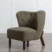 Side Chair - Winston Porter Reetu 28.7" Wide Tufted Side Chair Polyester in Brown | 31.1 H x 28.7 W x 29.1 D in | Wayfair