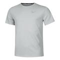 Nike Dri-Fit Miler UV Running Shirts Men - Lightgrey, Size XL