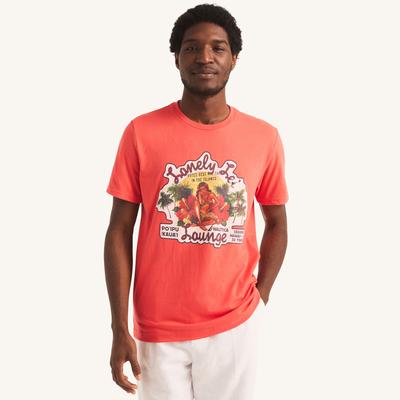 Nautica Men's Lonely Lei Lounge Graphic T-Shirt 610 (Glory Red), XL