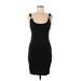 Trafaluc by Zara Casual Dress - Bodycon Scoop Neck Sleeveless: Black Print Dresses - Women's Size Medium