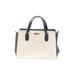 Kate Spade New York Leather Tote Bag: Ivory Color Block Bags