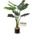 Artificial Monstera Plant, Artificial Plants for Home Decor Indoor, Faux Plants & Fake Plant Decor, Fake Plants Tall, Large Fake Plant, Artificial Plants Indoor, Tall Plants for Living Room Decor 3ft