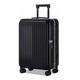 PASPRT Carry On Luggage Suitcases Carry On Luggage Aluminum Frame Front Cover Luggage Removable Side Bags Suitcases Large Capacity Travel Luggage (Black 38.5 * 26 * 54CM)