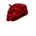 Gyios hat Leopard Print Faux Rabbit Fur Buckle Beret Painter Hat Octagonal Hat Women-a-55-58cm Adjustable