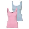 Tanktop HUGO UNDERWEAR "TWIN VEST" Gr. L (40), bunt (open miscellaneous 989) Damen Tops Unterhemden