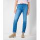 5-Pocket-Jeans BRAX "Style CAROLA" Gr. 38K (19), Kurzgrößen, blau (hellblau) Damen Jeans 5-Pocket-Jeans