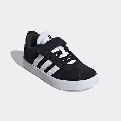 Sneaker ADIDAS SPORTSWEAR "VL COURT 3.0", Gr. 29, schwarz-weiß (core schwarz, cloud weiß, core schwarz), Leder, Syntheti