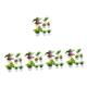 TOYANDONA 35 Pcs Plant Potted Model Miniature Dollhouse Mini Artificial Flowers Green Toy Table Centerpieces Toy Table Diy Model Scenery Diy Flower Doll House Plastic Flowerpot