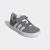 Sneaker ADIDAS SPORTSWEAR "VL COURT 3.0", Gr. 33, grau (grau three, cloud weiß, grau two), Leder, Synthetik, sportlich, Schuhe, inspiriert vom Design des adidas samba