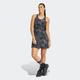 Shirtkleid ADIDAS SPORTSWEAR "W AOP DRESS" Gr. XL, N-Gr, grau (grey five, carbon, black) Damen Kleider Freizeitkleider