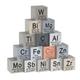 Doengdfo 15-Piece Metal Elements Dice Set - Density Cube Set for 1 Periodic Table of Elements - Pure Tungsten Dice (10 mm), Well Made